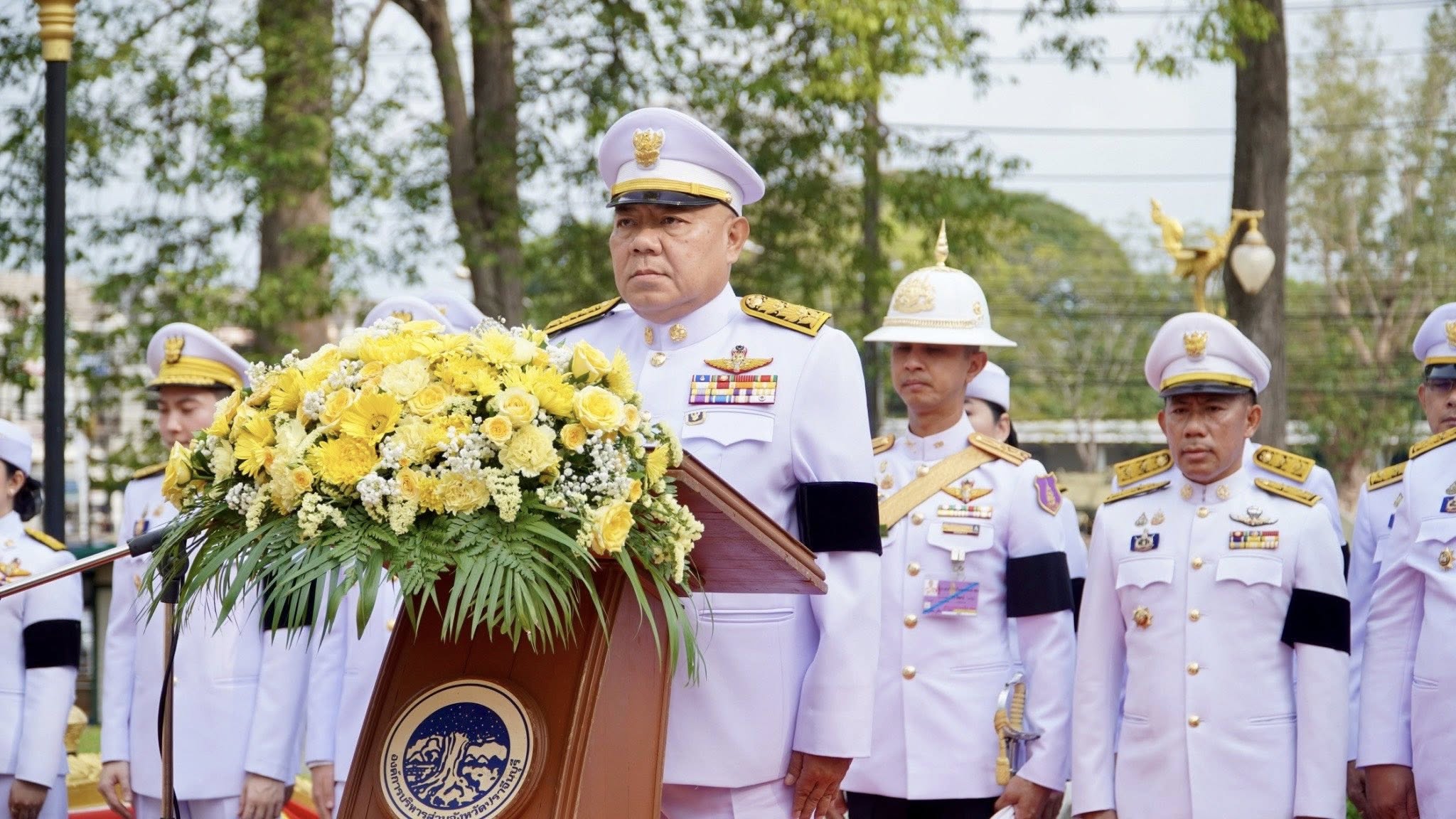 title - วันที่ 25 เมษายน 2569 นายวิทูล ประดิษฐบุญ ปฏิรูปที่ดินจังหวัดปราจีนบุรี มอบหมายให้ ข้าราชการ พนักงานราชการ และ เจ้าหน้าที่ ส.ป.ก.ปราจีนบุรี เข้าร่วมพิธี วันคล้ายวันสวรรคตสมเด็จพระนเรศวรมหาราช